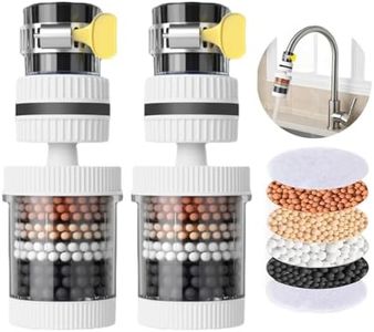 Supvox® Faucet Water Filter, Purifier Water Filter, Kitchen Tap Filtration Activated Carbon Removes Chlorine Fluoride Heavy Metals Hard Water for Home Kitchen Sink Bathroom, 2 Pack