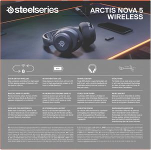 SteelSeries Arctis Nova 5 Wireless Gaming Headset – PC & Console Compatible