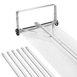 VEVOR Snow Roof Rake, 18.5 in Aluminum Blade, 5.2-30 ft Adjustable Roof Snow Scraper with Wheels & Slide, , Lightweight Snows Removal Tool for House Rooftop Leaves Debris Clearing