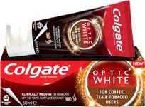 Colgate Optic White Whitening Toothpaste for Coffee, Tea and Tobacco Users (50 ML)