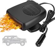 Showvigor Portable Car Heater, 12V Heater Car Windscreen Demister Defroster That Plug into Cigarette 2 in 1 Fast Heating and Cooling Fan Winter Car Kits