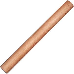 Etens Rolling Pin 17.3Inch, Professional Dowel Wood Rolling Pins for Baking Pasta Pizza Pie and Cookie, Wooden Dough Roller Pin (Straight Style, Large 1.73 Inch Diameter)