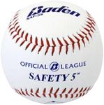 Baden Level-5 Safety Baseballs - Official Size Training Balls for Youth Players | Soft, Impact-Reduced Design for Safe Practice | 12-Pack