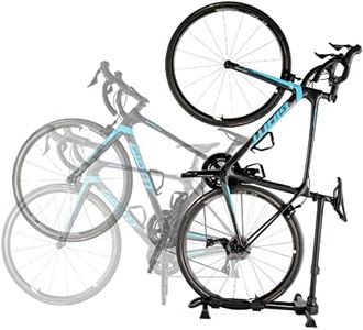 PRO BIKE TOOL Vertical Upright Bicycle Floor Stand - Freestanding Indoor Bike Storage Rack for Garage or Apartment - No Drill - Compatible with Tire Widths of up to 2.3" and Wheel Sizes up to 29"