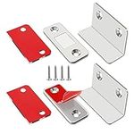 Jiayi Magnetic Door Catches 2 Pack L Shape Ultra Thin Cupboard Magnetic Drawer Catch Small Cupboard Door Magnets for Kitchen Cabinet Door Closure Wardrobe Magnet Door Catches and Latches