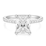 TIGRADE 4CT Engagement Ring for Wom
