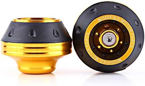 Keenso Scooter Frame Sliders, CNC Aluminum Forks For Scooter Gold Frame Sliders Motorbike Falling Protection Scooter Moped