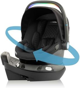 Evenflo Revolve180 LiteMax NXT Rotational Infant Car Seat with SensorySoothe (Jasper Black)