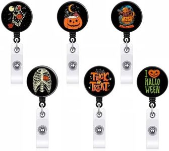 Halloween Gift for Nurse, Badge Holder for Nurse Medical, Emotional Release Nurse Gift, Retractable ID Badage Holder for Occupational Therapy Gifts, ICU, OT Funny Badge Reel for Students Employees