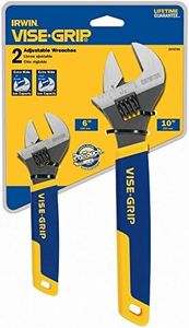 IRWIN VISE-GRIP Tools Adjustable Wrench Set, 2-Piece (6 Inch and 10 Inch) (2078700)