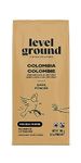 Level Ground Coffee - Colombia Single Origin - Dark Roast, Whole Bean - Fair Trade, 1% For the Planet, Kosher - Specialty Coffee - Great in a Drip Brew, French Press, Pour Over - Tastes Bold, Rich, Intense - 300g / 10.5oz