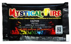 Mystical Fire Color Changing Packets Fire Pits Campfire Long-Lasting Enchanted Multi-Color Magical Family Fun for Indoor Fireplace or Outdoor Use 25 Gram 50Count Box