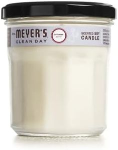 Mrs. Meyer's Clean Day Scented Soy Aromatherapy Candle, 35 Hour Burn Time, Made with Soy Wax and Essential Oils, Lavender Scent, 200 gram Candle Jar