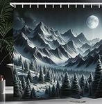 Ambesonne Mountains Shower Curtain,
