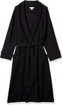 Amazon Essentials Men's Lightweight Waffle Bathrobe (Available in Big & Tall), Black, XL-XXL