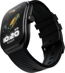 Boult Trail Smart Watch 2.01'' 3D Curved HD Display, BT Calling, Working Crown, 190+Watchfaces, 500 Nits Brightness, AI Voice Assistant, SpO2 Monitoring, 120+ Sports Mode (Raven Black)