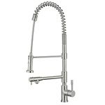 Waterhaus Lead Free Solid Stainless Steel Pull Down Kitchen Faucet