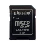 Original Kingston Technology 16GB/32GB/64GB/128GB Mini Genuine Micro SD Memory Card for Tablet, Mobile, Black (Adapter Only)