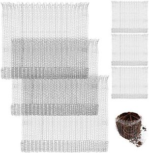 Shappy 10 Pieces Root Guard Baskets Gopher 1 Gallon Baskets Stainless Steel Plant Wire Speed Baskets Anti Vole Animal Cages Plant Mesh Baskets