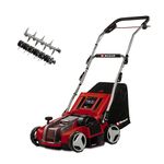 Einhell Power X-Change 36V Cordless Lawn Scarifier And Aerator - Brushless Motor, 35cm Raking Width, 3 Working Depths - GE-SC 35 Li Solo Electric Scarifier And Lawn Aerator (Battery Not Included)