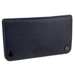 Oakridge Leather Tobacco Pouch with Stud Fastener - Black