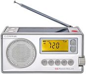 CCRadio Solar Wind-Up Portable Emergency Crank Digital Radio AM, FM, NOAA Weather & Alert, Built in LED Flashlight and Cellphone Charger, Battery Operated & Everyday Use by C. Crane