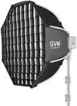 GVM 25.6inch/65cm Octagonal Softbox, Quick Release Bowens Mount Softbox with Diffusers/Honeycomb Grid/Carrying Bag, Light Dome Compatible with LED Video Light/Spotlight/Flash for Photography Studio
