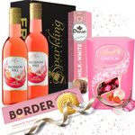 Rosé Wine Birthday Gift Set for Women - Blossom Hill White Zinfandel, Gourmet Chocolates & Biscuits - Ideal Wine Gifts for Women - Perfect Wine Gift Sets for Best Friend, Celebration, and More