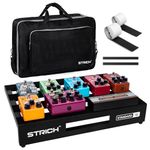 STRICH Guitar Pedal Board Aluminum Alloy 1.98lb Super Light Effect Pedalboard 18'' x 12.5'' with Carry Bag, STANDARD 18 (Angled)