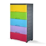 Rasvesh® 5 Layer Chest Of Drawers : Versatile Drawer Storage Organizer & Organisers Storage Box For Ideal For Neat And Tidy Storage Solutions Plastic Drawers Storage For Kids