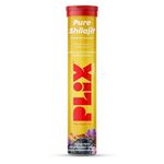 PLIX - THE PLANT FIX 500mg Shilajit Effervescent - 15 Tablets (Pack of 1) | With Saffron & Safed Musli For Vitality | 100% Vegan | Orange Flavored | For Men