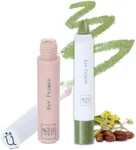 M2U NYC Under Eye Primer & (Greenwich) Glitter Eyeshadow Stick - Crease-Proof Eyeshadow Finish - Vegan Makeup Bundle for Women