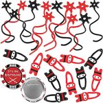 Ninja Party Favors Bundle Flying Ninjas and Ninja Star Sticky Toys Black and Red Ninja Birthday Supplies for 12 Kids