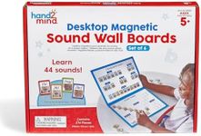 hand2mind Desktop Magnetic Sound Wall Boards, Letter Sounds, Phonics & Phonemic Awareness, Speech Therapy Materials, Science of Reading Manipulatives, Teacher Supplies for Classroom (Set of 6)
