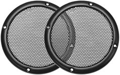 uxcell Speaker Grill Cover 3.5 Inch 96.7mm Mesh Decorative Circle Subwoofer Guard Protector Black 2pcs