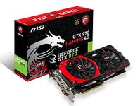 MSI NVIDIA GTX 970 Gaming Twin Frozr HDMI DVI-I DP Graphics Card (4GB, PCI Express, DDR5, 256 Bit)