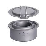 Boundless Voyage Camping Alcohol Stove Ultralight Titanium Wood Burning Stove Outdoor Multi-Fuels Alcohol Stove Ti2011C