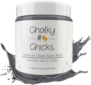 Chalky Chicks Chalk Paint - Chalk Paint for Furniture, Craft Paint, Cabinet Paint, Wood Paint, and Furniture Paint, Spray Paint-Ready for Home Decor - Nailed It (Blueish Gray) 16 Fl Oz (Pack of 1)