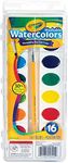 Crayola Washable Watercolour Paint Set, 16 Colours