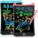 cimetech 2 Pack LCD Writing Tablet for Kids Toys, Colorful Drawing Tablet Doodle Board Writing Pad for Toddler Gifts, Kids Travel Essentials Activity Toys for 3-12 Years Old Boys Girls (Blue&Pink)