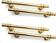 Susenya Cabinet Handles, 96mm Cabinet Pulls Gold,Kitchen Cabinet Pulls,with Screws,Cabinet Handles T Shaped,Aluminum Alloy,Pack of 4