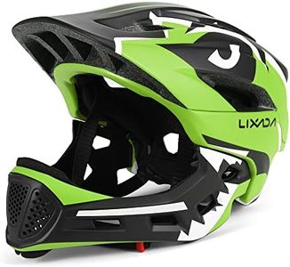 Lixada Kids Bike Helmet Adjustable Detachable Full Face Helmet for Cycling Helmet for Children Bicycle, Skateboard, Scooter, Protective Gear (20.5-22 Inches)