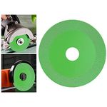 flintronic Glass Cutting Disc, Diamond Saw Cutting Blade Angle Grinder Glass Tile Cutting And Polishing, Grinding Rotary Tool Accessories for Jade, Crystal, Wine Bottles, Ceramics, Tiles (Green)