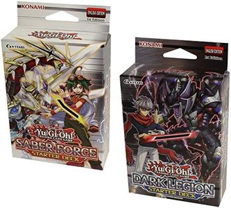 YuGiOh Saber Force & Dark Legion Starter Decks 1st Ed by KOMAMI