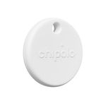 Chipolo POP Tracker Tag - Colorful, Compatible, Loud Bluetooth Tracker with Call Your Phone & Out of Range Alert, Works with Find Hub on Android or Apple Find My (White)
