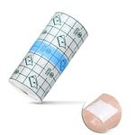 Anzailala Transparent Stretch Adhesive Bandage Clear Waterproof Bandages Dressing Tape for Shower Tattoos(8 cm * 5 m)