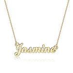 Jasmine Necklace, Custom Name Neckl
