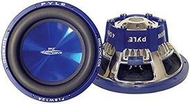 Car Vehicle Subwoofer Audio Speaker - 8 Inch Blue Injection Molded Cone, Blue Chrome-Plated Plastic Basket, Dual Voice Coil 4 Ohm Impedance, 600 Watt Power, For Vehicle Stereo Sound System Pyle PLBW84