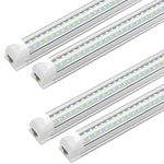 SHOPLED LED Shop Light 2FT T8 18W 2340LM 5000K,V type Super Bright, ETL certified, connectable LED tubes, widely used in cabinets, wardrobes, workshops, garages, replacement fluorescent lights, 4-pack