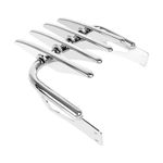 Fjpacemt DWJ-LR-1622CH Custom Chrome Luggage Rack Luggage Support Shelf (Width 11.8")(Can't fit with Others)